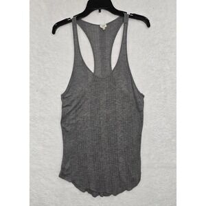 Wilfred Women's Gray Free Tank Top Size XXsmall Casual Semi-sheer Racerback‎ 2XS